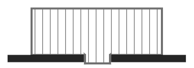 Sol de balcon avec un seuil inversé