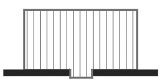 Seuil de porte inversé