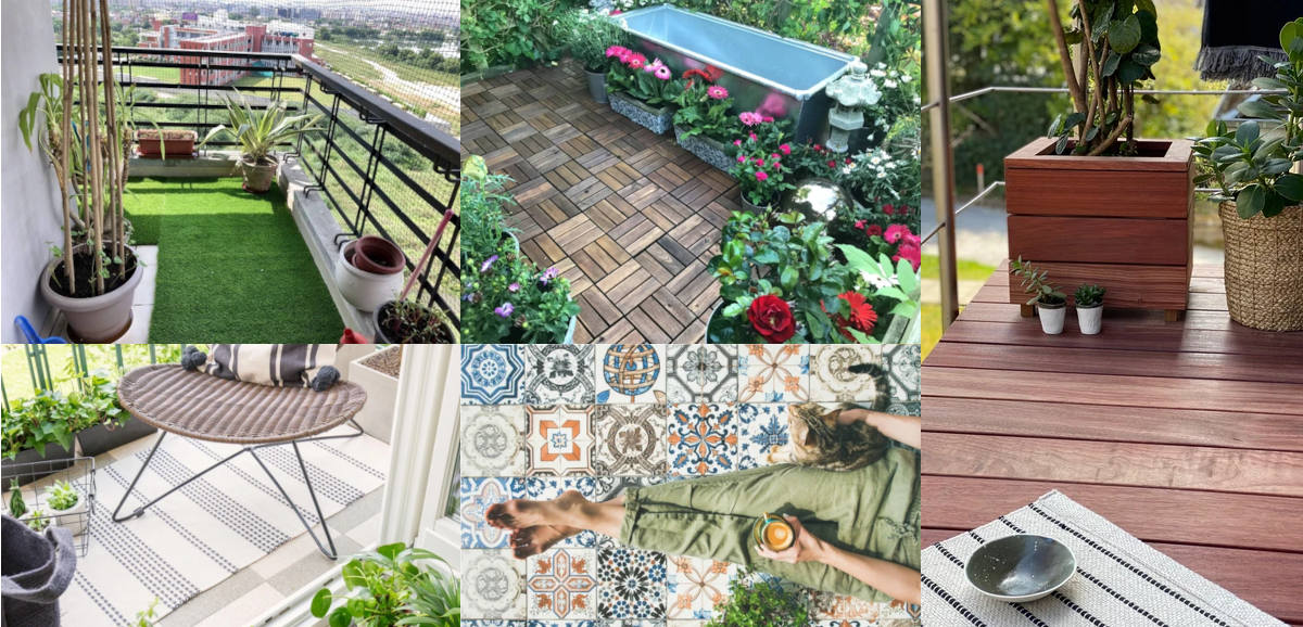 Exemple de sols de balcon