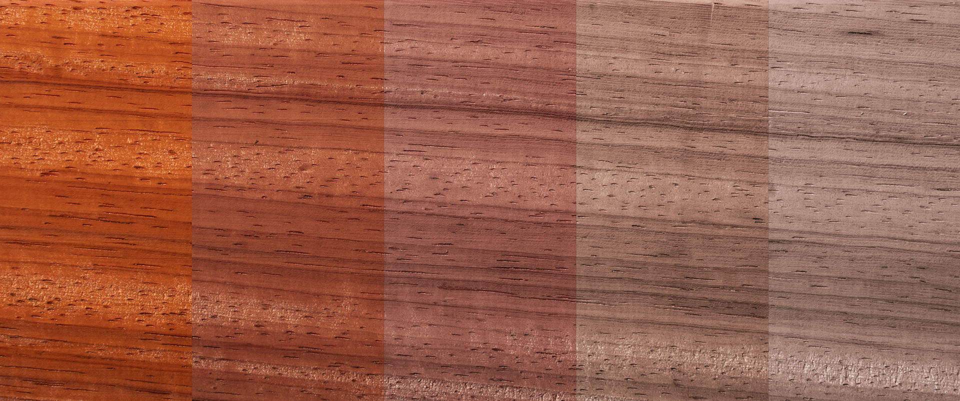 Aging of Padauk wood